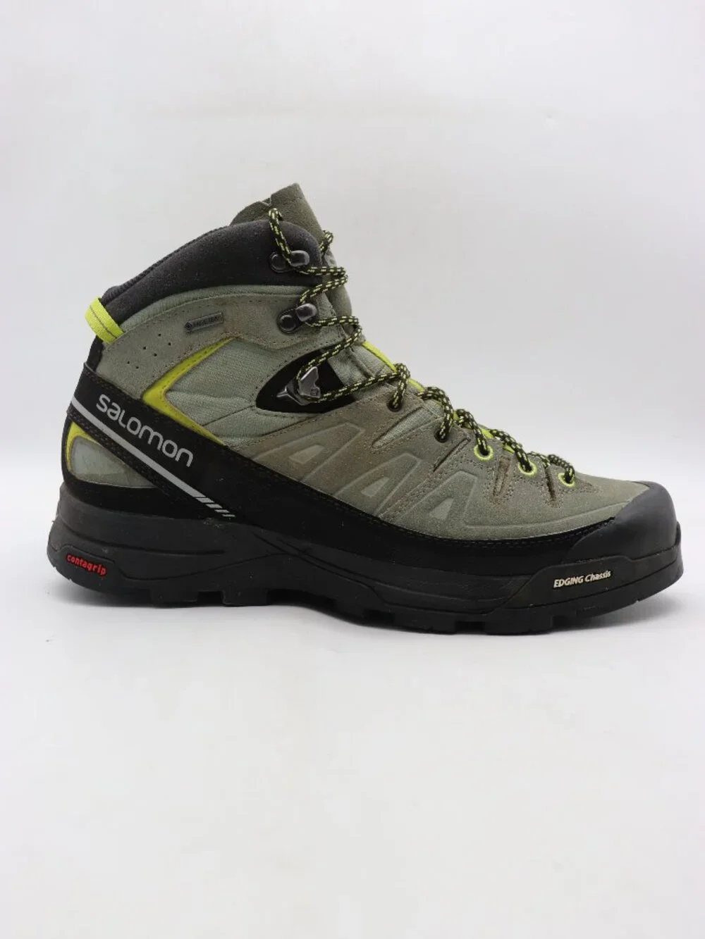 Salomon X Alp Mid LTR Gore-Tex Boots Men's Size 10.5 Gray Waterproof Hiking Boot